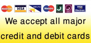 All Major Credit Cards Accepted